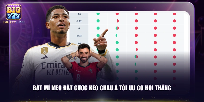 Bật mí mẹo đặt cược kèo châu Á tối ưu cơ hội thắng